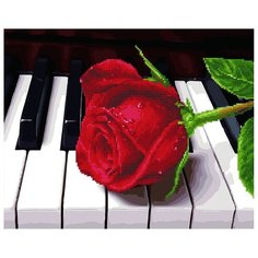 Картина по номерам с мозаикой Paintboy арт.1018 Благодарность музыканту, холст на подрамнике 40х50см