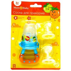 Mum&Baby Соска для прикорма "Фруктики" в наборе с силиконовыми сеточками 2шт