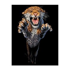 Картина по номерам Paintboy, 37755 Ярость гипарда 40x50см