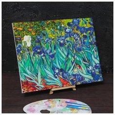 Картина по номерам Школа талантов на холсте, с подрамником "Ирисы" Винсент ван Гог, 40*50 см