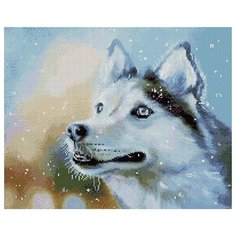 Алмазная мозаика Paintboy Original APK 59006 Снежный/Собака (Логинова Аннет) 40х50 см.