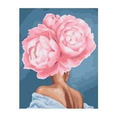 Картина по номерам Paintboy Original PK 10502 Девушка-цветок. Смущение 40х50 см.