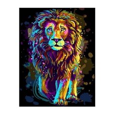 Картина по номерам Paintboy GX38474 "Сияющий лев" 40х50 см