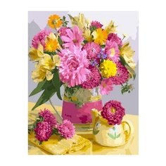 Картина по номерам Paintboy PK11114 "Хризантемы и одуванчики" 40х50 см