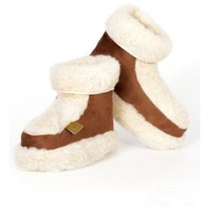 Тапочки высокие ALWERO коричневый тёмный 41-42