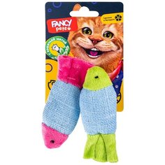 Игрушка для котов «Микс рыбок» с кошачьей мятой и погремушкой FANCY PETS
