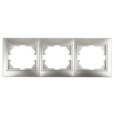 Intro Рамка 3-м СП Plano 1-503-03 гор. алюм. Intro Б0030098