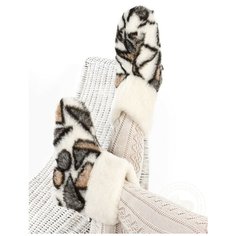 Тапочки высокие ALWERO серый/белый 41-42