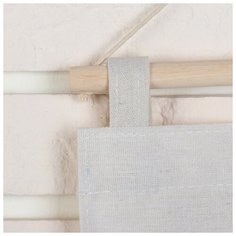 Органайзер с карманами Доляна подвесной "Зигзаг", 8 отделений, 32*53 см, серый