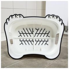 Подставка детская Tega Baby "Роял", анти скользящая, цвет белый/черный