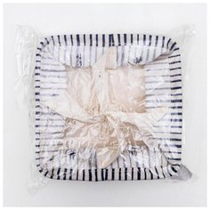 Корзина для хранения Доляна с ручками, "Полосатик", 4 ячейки, 20*20*11 см