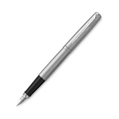 Ручка перьевая PARKER "Jotter Stainless Steel CT", корпус серебристый, хромированные детали, синяя, 2030946, 1 шт.
