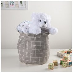 Корзина универсальная Доляна "Клетка", 30*30*30 см, цвет серый