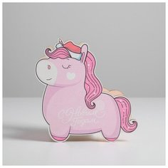 Кашпо Дарите Счастье деревянное, детское, "Единорог", 21,3 *21,6 см