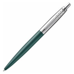 Ручка шариковая PARKER "Jotter XL", УТОЛЩЕННЫЙ корпус, зеленый матовый лак, детали из нержавеющей стали, синяя, 2068511, 1 шт.