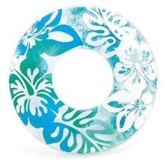 Надувной круг 91см "Ясный цвет" Лазурный Intex