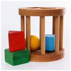 Развивающая игрушка S-Mala "Первый сортер", дерево