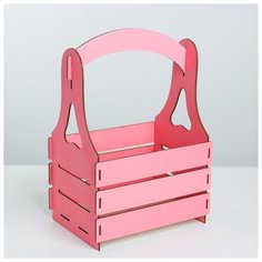 Кашпо Дарите Счастье розовый, 15*21*31,5 см