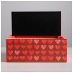 Кашпо Дарите Счастье с грифельной табличкой, "Для тебя с любовью", 24,5*14,5*20 см