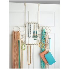 Органайзер Classico для бижутерии, аксессуаров надверный металлический Inter Design