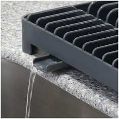 Сушилка для посуды CLARITY с поворотным изливом 31.75х14.4х10.9см Inter Design