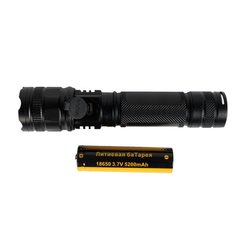 Фонарь светодиодный АКБ зарядка от USB фиолетовый свет 620 Police