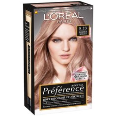 LOreal Paris Preference Recital стойкая краска для волос, 8.23, Розовое Золото