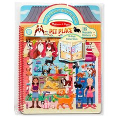 Книжка с наклейками "Puffy Sticker Activity Book - Pet Place" Melissa & Doug