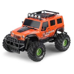 Детская игрушка Yako toys Машина на радиоуправлении Jeep, радиоуправляемая, игрушечная, 1:18; 2,4G, с зарядным устройством, на аккумуляторе, оранжевый