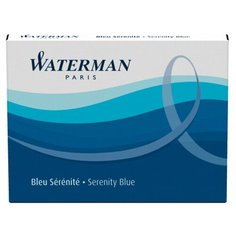 Картридж сменный для перьевой ручки WATERMAN Cartridge Size Standard син 8ш
