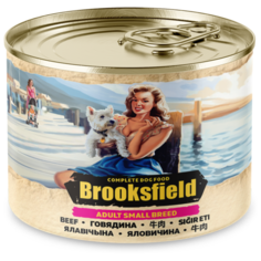 Влажный корм для собак BROOKSFIELD говядина, с коричневым рисом 200 г (для мелких пород)
