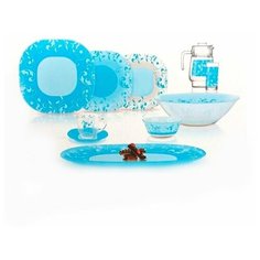 Столовый сервиз NEO CARINA JAZZY LT BLUE 69 пр. 6 перс. ОАЭ 78129 Luminarc
