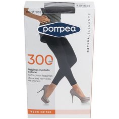 Женские леггины из хлопка 300 den Pompea, DPC LEGGINS, размер 5, серый меланж