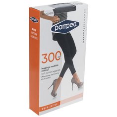 Женские леггины из хлопка 300 den Pompea, DPC LEGGINS, размер 3, серый меланж