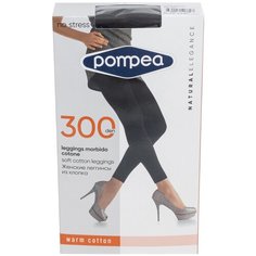 Женские леггины из хлопка 300 den Pompea, DPC LEGGINS, размер 4, черный