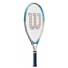 Ракетка б/т Wilson SLAM 21, арт. WRT20380U, для 6-5 лет,алюминий,со струнами, желто-оранжевая