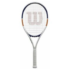 Ракетка б/т Wilson Roland Garros Elite 21, арт. WR029610H, для 5-6 лет,алюминий,со струн, бел-син-ор