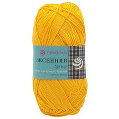 Пряжа Пехорка Весенняя (100%мерсеризованный хлопок) (12-Желток) 5 шт