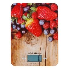 Весы кухонные ASK-270 NORMANN (5 кг; стекло 3 мм; дисплей 45х23 мм)