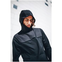 Фуфайка с капюшоном для бега мужская RUN DRY+ FEEL, размер: S, цвет: Черный KALENJI Х Декатлон Decathlon