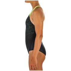 Купальник сплошной для девочек Kamyleon Task, размер: 123-130 CM 7-8, цвет: Черный NABAIJI Х Декатлон Decathlon