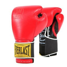 Перчатки тренировочные Everlast 1910 Classic 16oz красные