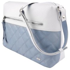 Сумка АДЕЛИНА КРИСТАЛЛ Esse, софти снежный/голубой, 73658