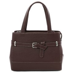 Сумка женская 114 Афина коричневая флотер Afina