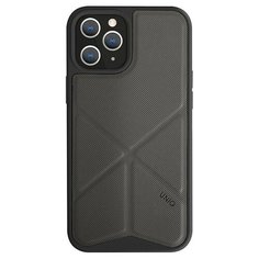 Чехол подставка Uniq Transforma для iPhone 12 Pro Max, серый
