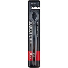 Зубная щетка SPLAT Blackwood Medium, черный/белый