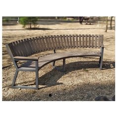 Круглая скамья Веер из ДПК Mebelpatio