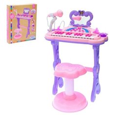 Пианино "Мечта девочки", с USB и MP3 - разъемами, стульчиком, зеркалом, микрофоном 3289199 Сима ленд