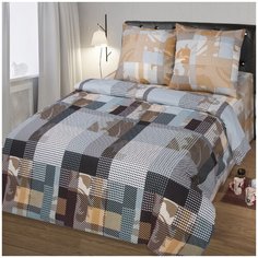 Постельное белье бязь артдизайн альфред 2-х спальное с евро простыней Iv Selena