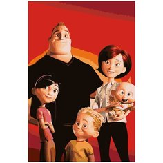 Картина по номерам Суперсемейка, 50 х 80 см Красиво Красим